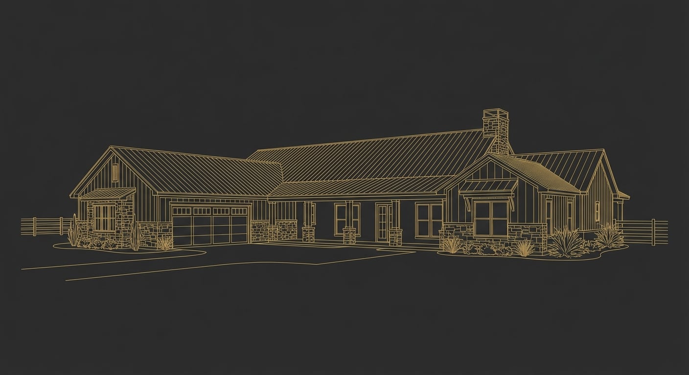 Custom home illustration