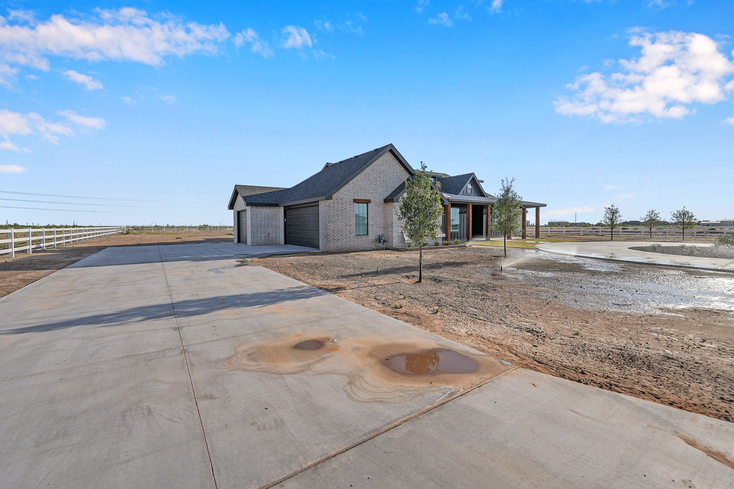 Stone exterior custom home in Midland, Texas